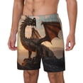 thumbnail image 1 of Fotbe Sky Sunset Bronze Dragon Traje de Baño para Hombre – Shorts de Natación de Secado Rápido con Forro y Bolsillos-XX-Large, 1 of 6