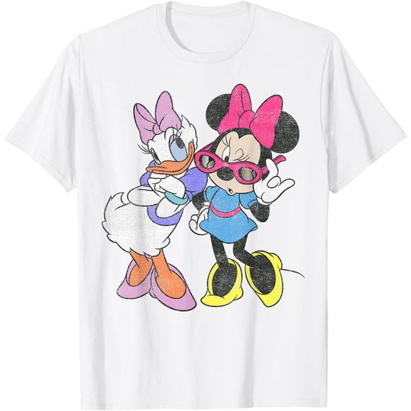 Daisy & Minnie Fashion Pose DTG Print Unisex T-Shirt
