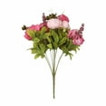 thumbnail image 1 of DPTALR 1PC Fake Flowers Vintage Artificial Peony Silk Flowers Wedding Home Decoration, 1 of 9