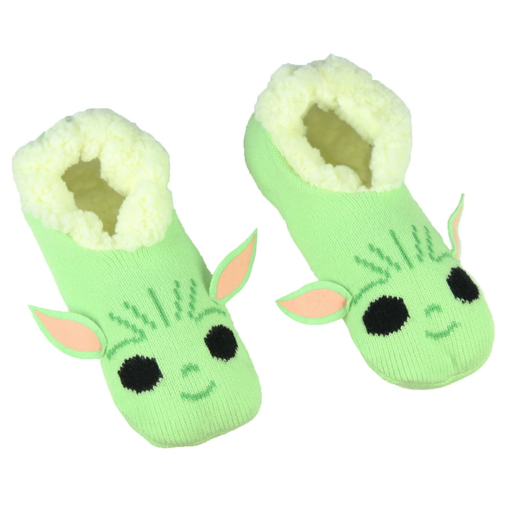 Bioworld Star Wars The Mandalorian Baby Yoda Women's Slipper Socks No