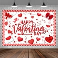 thumbnail image 5 of Valentines Day Backdrop, Valentines Romantic Red Love Hearts Cupid Backdrops for Photography, Happy Valentine's Day Party Decoration Background Banner Photo Booth Props,6X4ft, 5 of 5