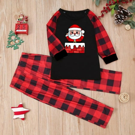 

Feancey Family Thanksgiving Pajamas Matching Sets Matching Family Christmas Pajamas Set Long Sleeve Plaid Sleepwear Festival Party Pj Sets Christmas Holidays Loungewear