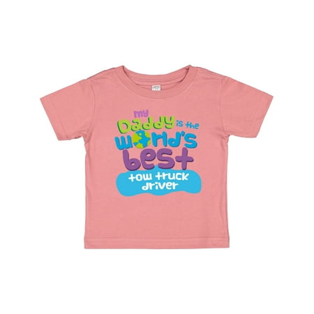 

Inktastic My Daddy is the World’s Best Tow Truck Driver Gift Baby Boy or Baby Girl T-Shirt