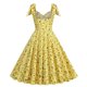thumbnail image 5 of Puntoco Vestidos Mujer Verano Mujer Padre-Hijo Estilo Floral Bowknot Vestido Camisola, 5 of 5