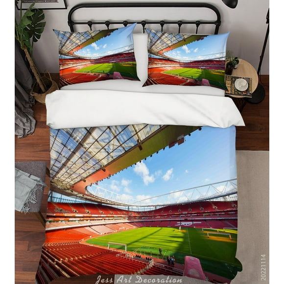 3D Arsenal FC Bluesky Cloud Quilt Cover Set Bedding Set Duvet Cover Pillowcase
