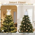 thumbnail image 5 of Lewondr Christmas Tree Topper Angel, 12" Light Up Angel Tree Topper with Wings, 8 Modes 6 Hrs Timer Christmas Treetop for Holiday Home Decor, Silver, 5 of 8
