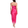 thumbnail image 2 of L’AGENCE womens  Scotly Lace Trim Silk Midi Dress, 0, Pink, 2 of 3