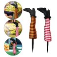 thumbnail image 1 of 2x Halloween Witch Legs Witch Leg Stakes Decor for Parties, 1 of 10