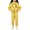 Yellow, variant on Girls Long Sleeve Pullover Tracksuit Kids 2 Piece Outfits Cute Zip Up Jacket Sweatsuit Set Long Sleeve Pullover Hoodie Wide Leg Sweatpant Fall Tracksuit Sets