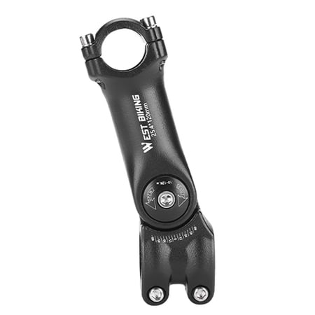 WEST BIKING Adjustable Handlebar Stem Variable 60 Degree Angle Aluminum Alloy Bike Handlebar Riser Road Bike Front Fork Stem Adapter
