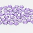 thumbnail image 4 of EOEMY 500 Purple Acrylic Rhinestone Flatback Round Gem Beads 6mm Flat Back No Hole, 4 of 5