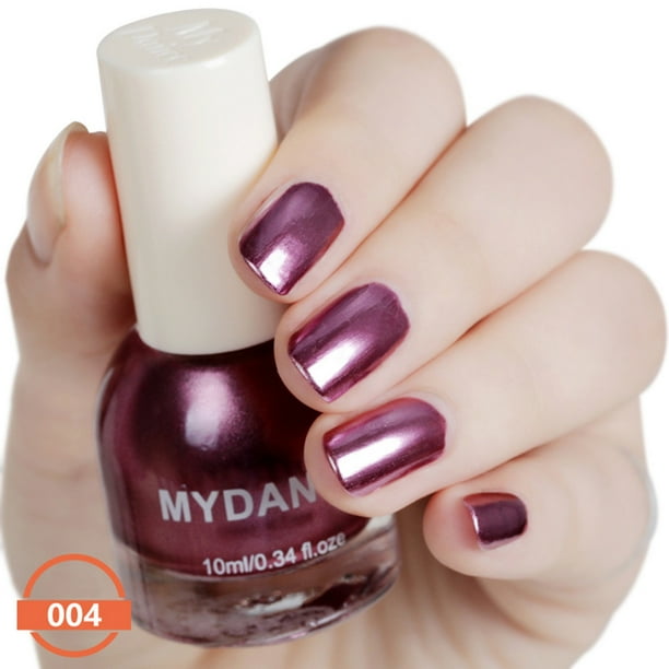 Mnycxen Best Pick Latest Trends Must Have 10ml Flow Gold Mirror Chrome Effect Nail Polish Foil Nails Art Glitter Silver B Com - Best Mirror Effect Nail Polish