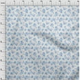 thumbnail image 4 of oneOone Cotton Silk Blue Fabric Floral Dress Material Fabric Print Fabric By The Yard 42 Inch Wide, 4 of 4