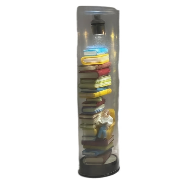 Naiovety Lámpara de lectura multifuncional para estantería, ideal para lectura creativa. Regalo perfecto para el hogar y la lectura. Decoración del hogar Estilo C