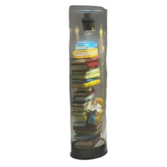 Matsuzay Lámpara de lectura compacta y creativa, ideal para motivar a la lectura. Un regalo perfecto para decorar tu libro. Decoración del hogar Estilo C