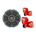 thumbnail image 2 of Máquina de boxeo con música, entrenador de boxeo con objetivo de pared para ejercicio práctico en interiores Guantes rojos negros, 2 of 8