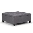 thumbnail image 5 of WyndenHall  Elliot Transitional Table Ottoman Slate Grey 36"w x 36"d x 16.5 "h Faux Leather, Foam Square Faux Leather, 5 of 5