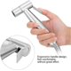 thumbnail image 5 of Toilet Faucet Set Hand Shower Stainless Steel Sprayer Head With Hose Fixed Bracket Screw Fittings, 5 of 5