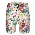 thumbnail image 4 of Naloa Bird Butterfly Rose Men's Beach Shorts, Surfing shorts, Swim trunks, Quick Dry Swim Trunks for Surfing Beach Fun - Large, 4 of 9