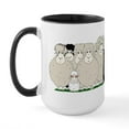 thumbnail image 2 of CafePress - Sheep Family Large Mug Mugs - 15 oz Ceramic Large White Novelty Mug, 2 of 4