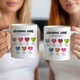 thumbnail image 4 of Customizaholic Personalized Grandma Mug - Birthstone Heart Design, Custom Names and Dates Artwork, Meaningful Family Keepsake Gift, 4 of 6