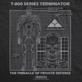 thumbnail image 2 of Womens Funny T Shirts T-800 Schematic Retro Terminator 2 Movie Tee For Ladies Womens Graphic Tees, 2 of 9