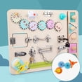 thumbnail image 3 of DIY Conseil d'Administration Occupé Accessoires Éducation Préscolaire Roue Dentée Learing Jouet Matériel de Base Style 1, 3 of 7