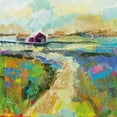 thumbnail image 2 of Vertentes, Jeanette 12x12 Gold Ornate Wood Framed with Double Matting Museum Art Print Titled - The Pasture, 2 of 4