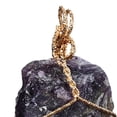 thumbnail image 3 of 2xColgante De Piedra De Cristal Natural Colgante De Cristal Envoltura De Alambre Mujeres Niñas Púrpura Zulema Colgante de piedra en bruto, 3 of 7
