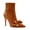 Orange Brown, variant on XYD Women Layered Bows Thin Heels Ankle Boots with Zip Pointed Toe Elegant Floral Embroidery Dinners Events Shoes Size 7 Orange Brown