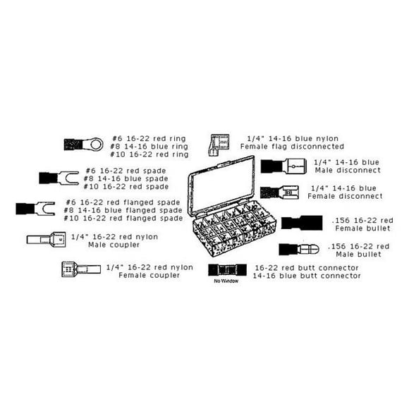 RSR ELECTRONICS TRKIT 8.25"L x 4.5"W x 1.375"H Connector Kit