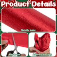 thumbnail image 3 of Cubiertas para macetas Adnee, 2 rollos de papel de aluminio floral, 10 yardas, color rojo, 3 of 7
