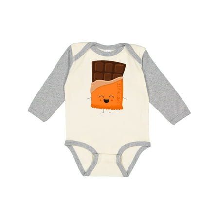 

Inktastic Chocolate Candy Bar Costume Gift Baby Boy or Baby Girl Long Sleeve Bodysuit