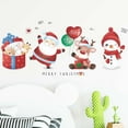 thumbnail image 4 of Christmas Wall Stickers Santa Claus Elk Wall Decals Removable DIY Snowman Wall Decor Christmas Party Window Playroom Bedroom Classroom Living Room, 4 of 5