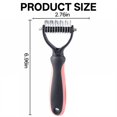 thumbnail image 2 of ACDANC Deshedding Dog Brush,Undercoat Rake for Dogs,Dematting Comb for Dogs,Pink1, 2 of 6