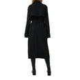 thumbnail image 7 of TheFound Women's Waterproof Double-Breasted Trench Coat Classic Lapel Overcoat Slim Outerwear Coat with Belt, 7 of 7