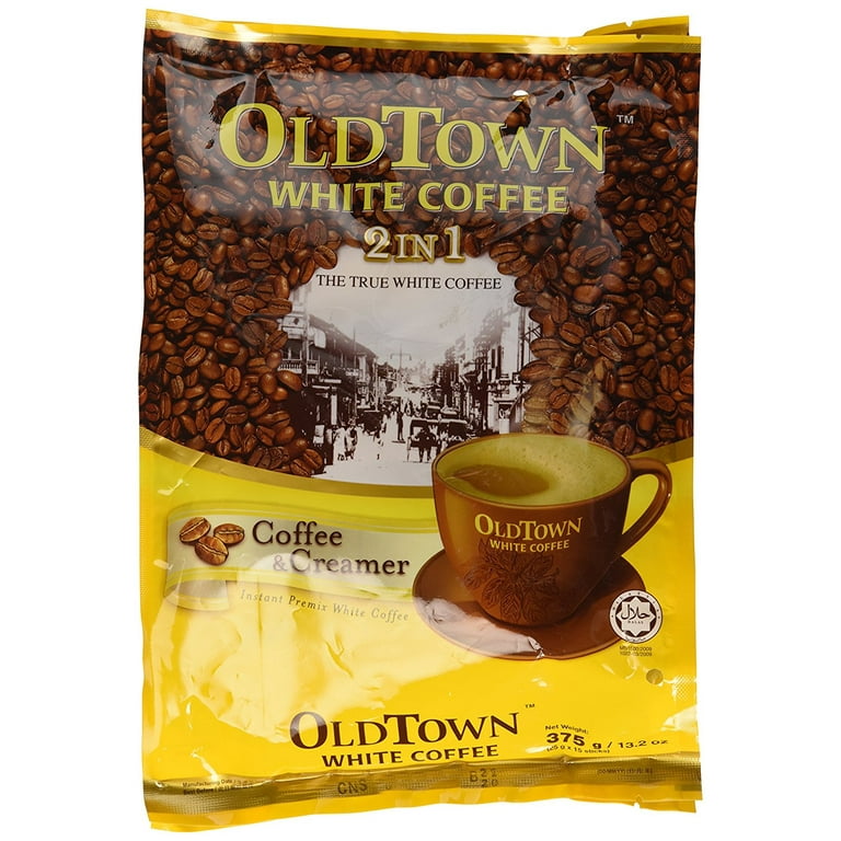 OLD TOWN 2in1 White Coffee Coffee & Creamer, 13.23oz (375g
