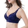 thumbnail image 4 of Qiyuancai Womens Lace Gathered Bra Straps Cup Underwear Pack of Push up Bras for Women, 4 of 5