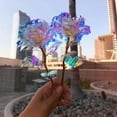 thumbnail image 2 of Shumdi 5Pcs Galaxy Rose Flowers Colorful Rainbow Artificial Flowers Crystal Flower Best Gifts for Mother's Day Thanksgiving Valentine's Day Girl's Birthday Party Multicolor, 2 of 4