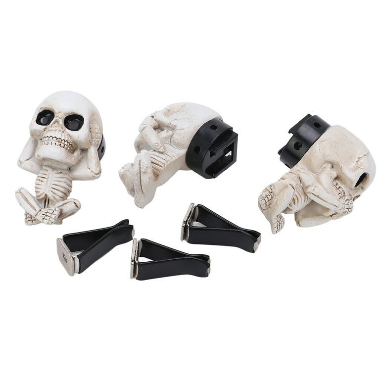  Skull Car Air Freshener Clips, Halloween Skeleton Air