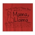 thumbnail image 2 of 9 Crowns Tees Mama Llama Cute Funny Mom Gift T-Shirt (Unisex Red, Small), 2 of 3