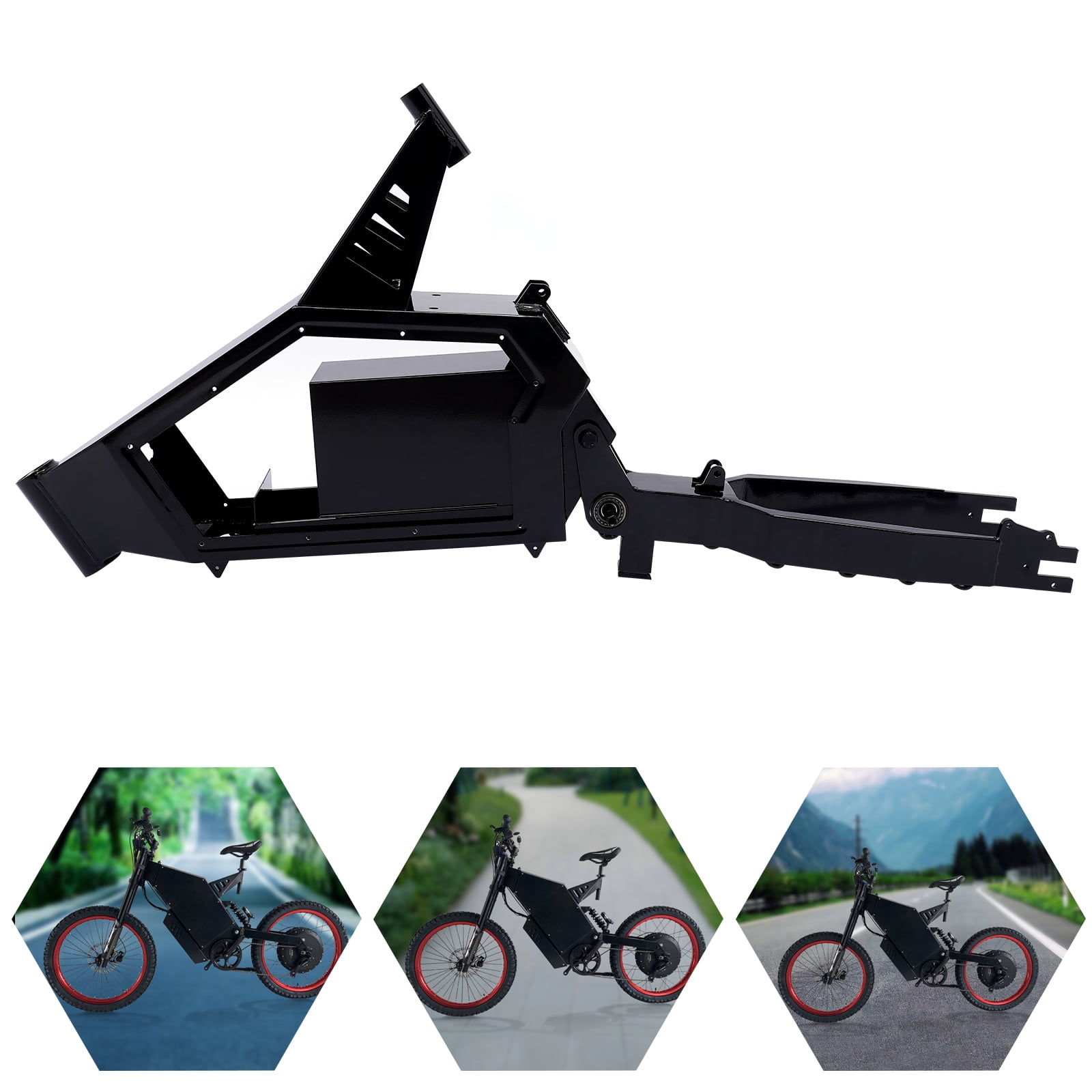 Miumaeov EBike Frame bicycle Frame Adjustable Rear Drop for Electric