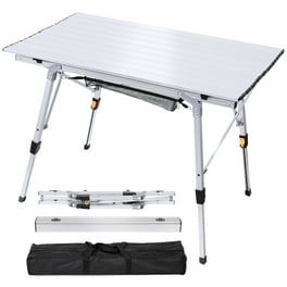 Ozark Trail Camping Compact Folding Table with Carry Bag Brown Walmart