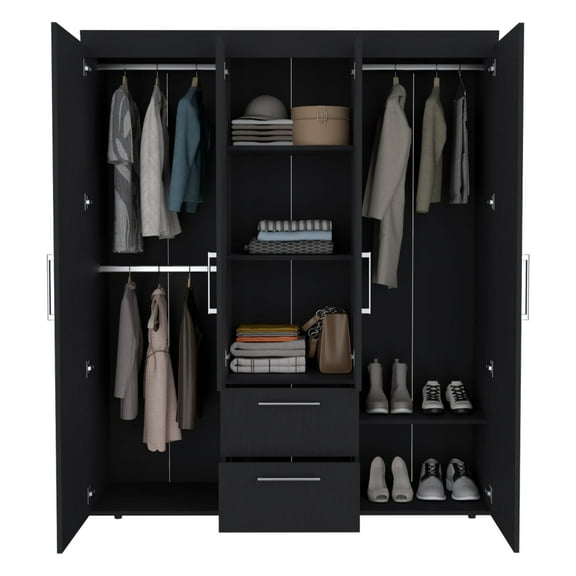 Newboti Furniture Armoire Elma, Bedroom, Black 39390