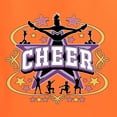 thumbnail image 5 of Wild Bobby Cheerleading All Stars Girl Sports Women Graphic Tee, Orange, Large, 5 of 5