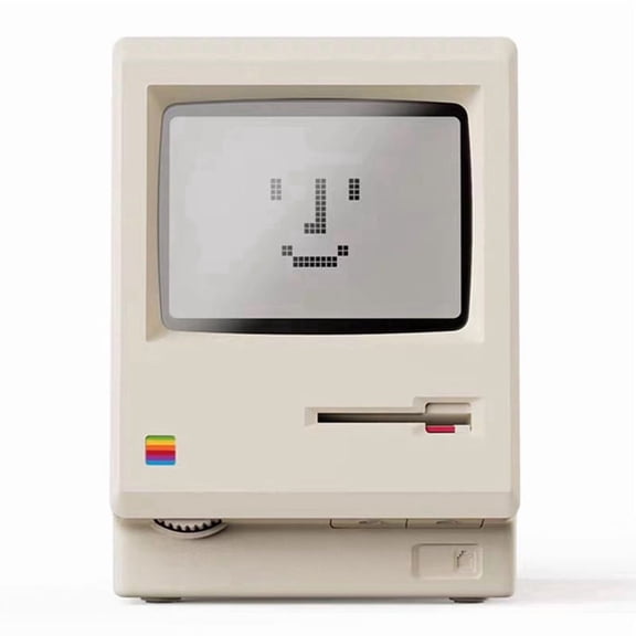 New Maclock Retro Clock Creativity Alarm Clock Student Specific Wake Up Artifact Desktop Decor Computer Keyboard