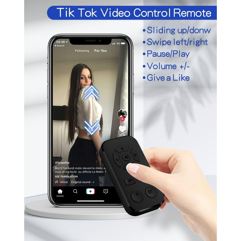 Remote For Ipad TikTok Bluetooth Remote Hands-Free Scroller For