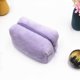 thumbnail image 4 of Nueva caja de lápices de la felpa del color sólido de las muchachas, bolso de mano, bagpurple cosmético portátil del color del caramelo, 4 of 5