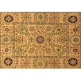 thumbnail image 1 of Ahgly Company Machine Washable Indoor Rectangle Abstract Brown Modern Area Rugs, 8' x 10', 1 of 4