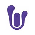 thumbnail image 3 of Loveline FlexEase Bend Vibe 10 Function Dual Ended G-Spot Vibrator with Remote Control, Purple, 3 of 5